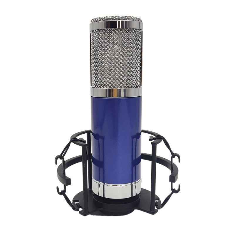 Blue Zinc Alloy TF11 Microphone Body DIY Cardioid Professional Recording Tube Mic Shell for TELEFUNK