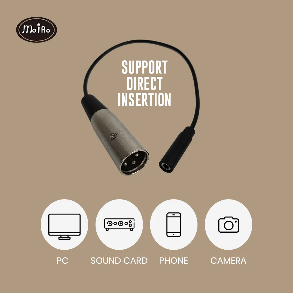 48v headset condenser microphone｜xlr interface｜for streaming, recording & camera