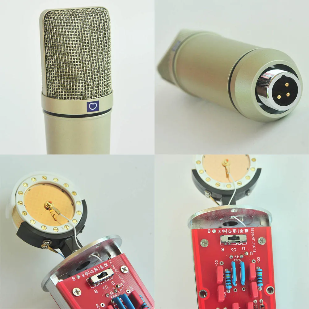 Hand Made Cardioid Condenser Microphone with 34mm Capsule